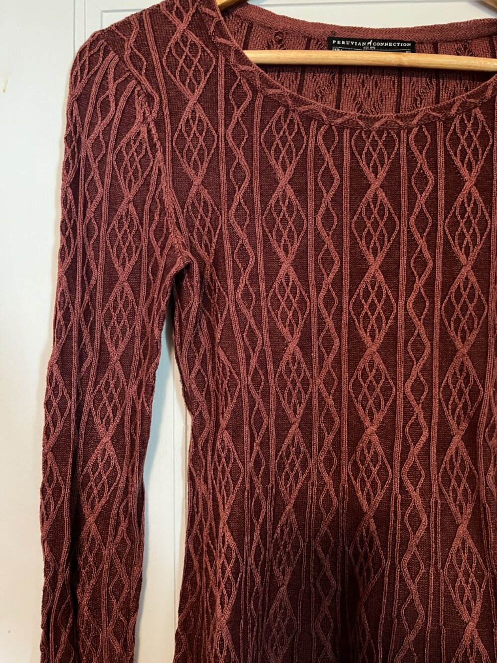 Peruvian Connection Peplum Sweater - Picture 5 of 6